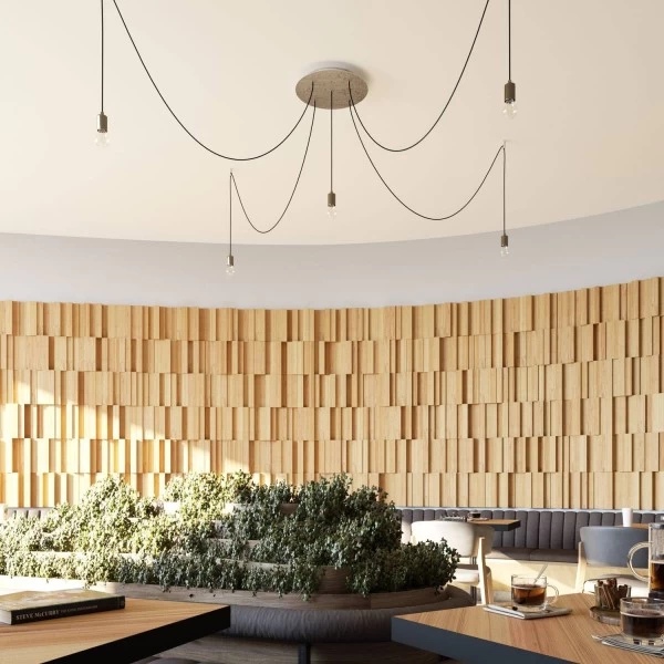 5 Holes - EXTRA LARGE Round Ceiling Canopy Kit - Rose One System